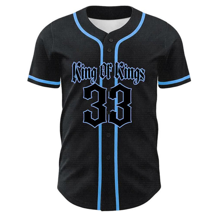 Christianartworkshop King Of Kings Nummer 33 Jesus trägt Kreuz Unisex Baseballtrikot - image 14