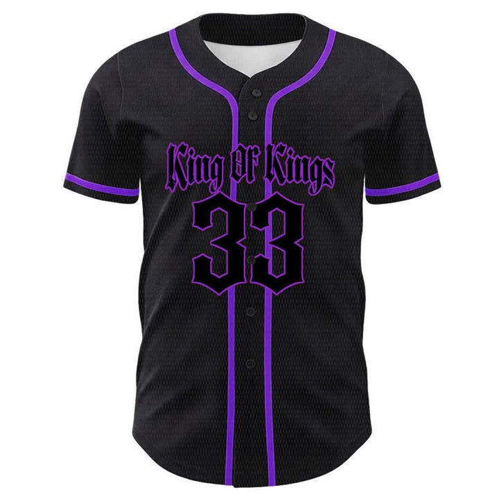Christianartworkshop King Of Kings Nummer 33 Jesus trägt Kreuz Unisex Baseballtrikot - image 20