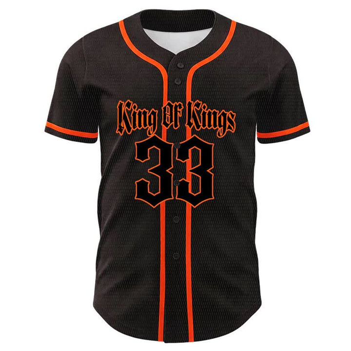 Christianartworkshop King Of Kings Nummer 33 Jesus trägt Kreuz Unisex Baseballtrikot - image 11