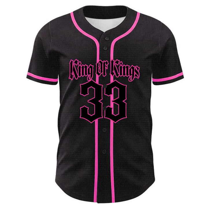 Christianartworkshop King Of Kings Nummer 33 Jesus trägt Kreuz Unisex Baseballtrikot - image 23