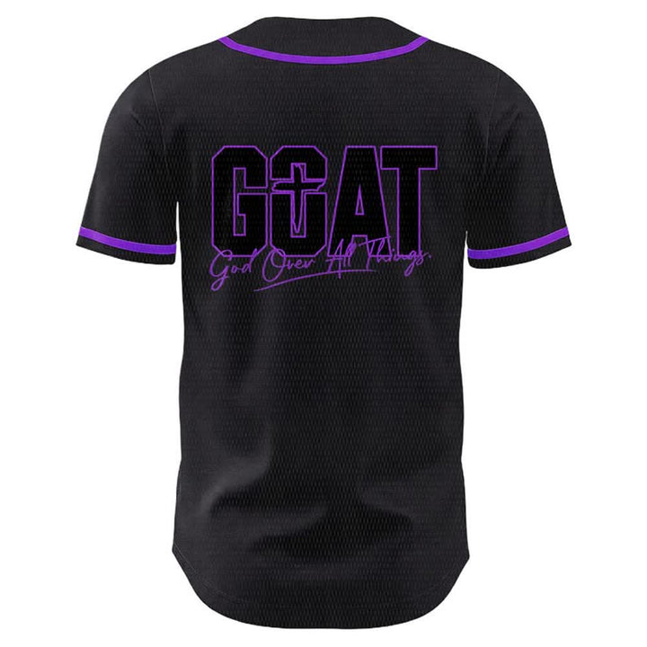 Christianartworkshop GOAT Gott über alles Einfaches Kreuz Unisex Baseballtrikot - image 19