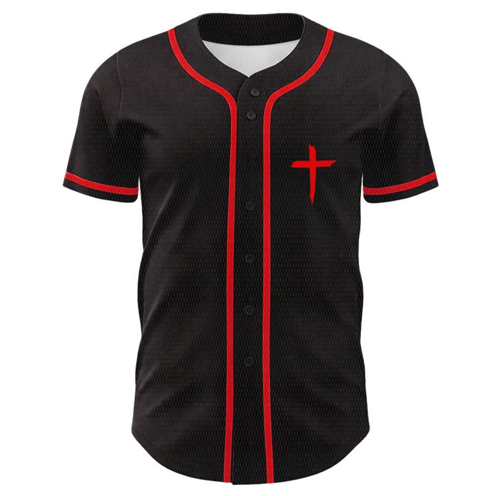 Christianartworkshop GOAT Gott über alles Einfaches Kreuz Unisex Baseballtrikot - image 8