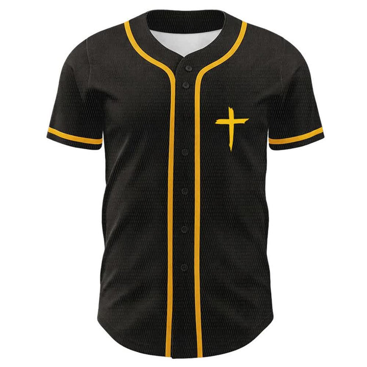Christianartworkshop GOAT Gott über alles Einfaches Kreuz Unisex Baseballtrikot - image 2
