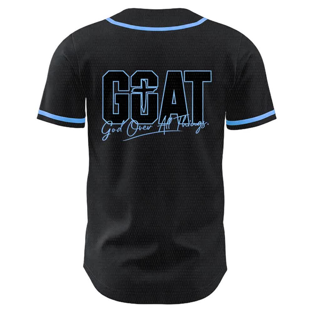 Christianartworkshop GOAT Gott über alles Einfaches Kreuz Unisex Baseballtrikot - image 13