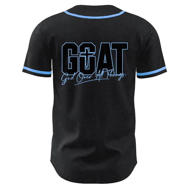 Christianartworkshop GOAT Gott über alles Einfaches Kreuz Unisex Baseballtrikot - image 13