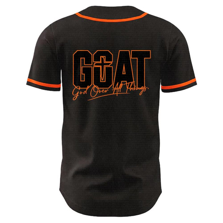 Christianartworkshop GOAT Gott über alles Einfaches Kreuz Unisex Baseballtrikot - image 10