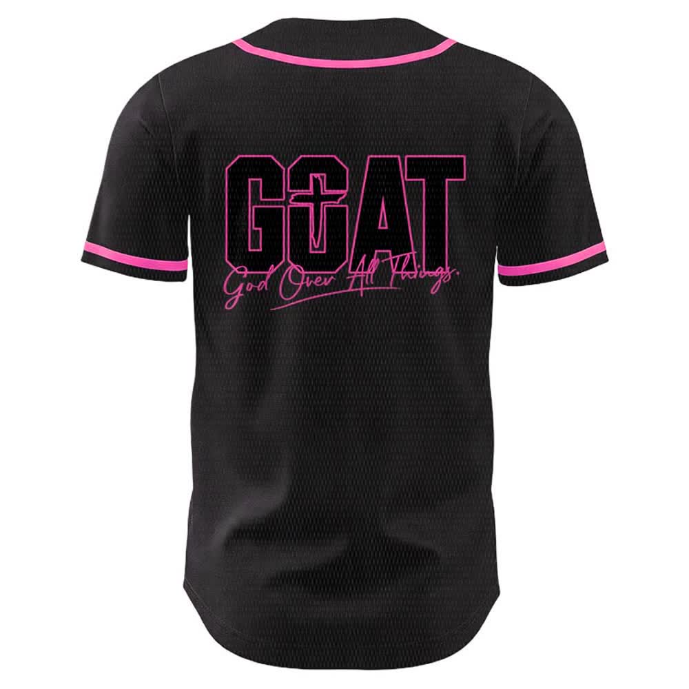 Christianartworkshop GOAT Gott über alles Einfaches Kreuz Unisex Baseballtrikot - image 22