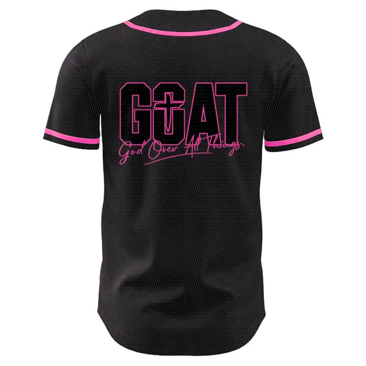 Christianartworkshop GOAT Gott über alles Einfaches Kreuz Unisex Baseballtrikot - image 22
