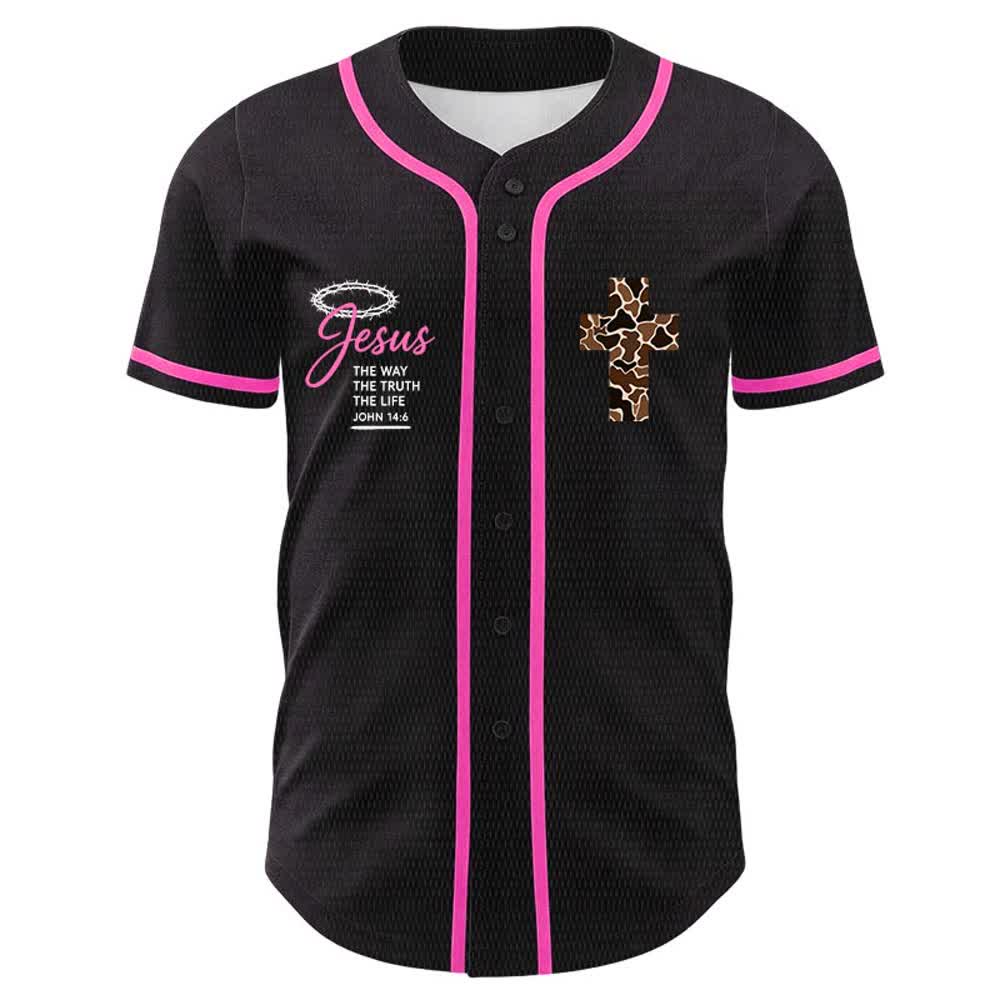 Christianartworkshop Leopardenmuster-Kreuz „Ich vermag alles durch Christus“ Unisex-Baseballtrikot - image 23