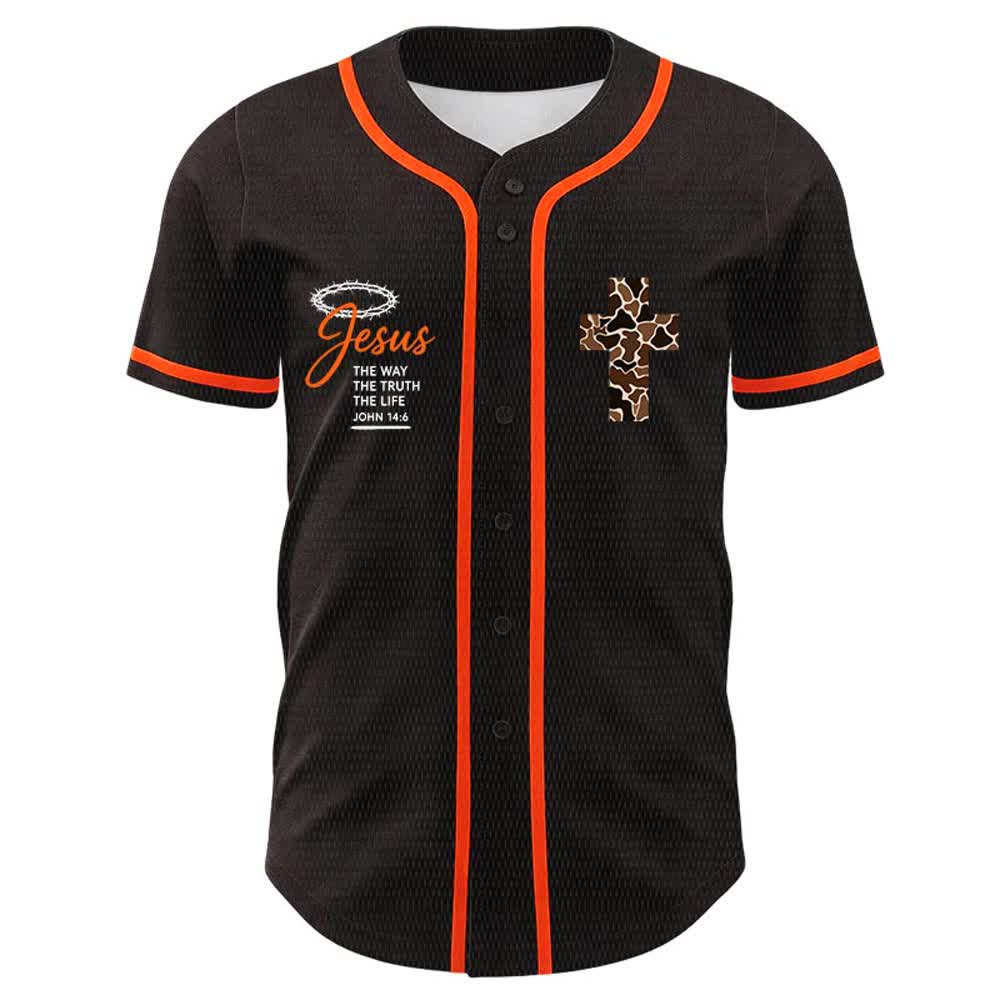 Christianartworkshop Leopardenmuster-Kreuz „Ich vermag alles durch Christus“ Unisex-Baseballtrikot - image 11