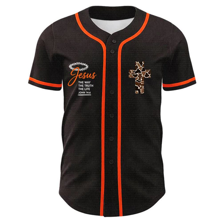 Christianartworkshop Leopardenmuster-Kreuz „Ich vermag alles durch Christus“ Unisex-Baseballtrikot - image 11
