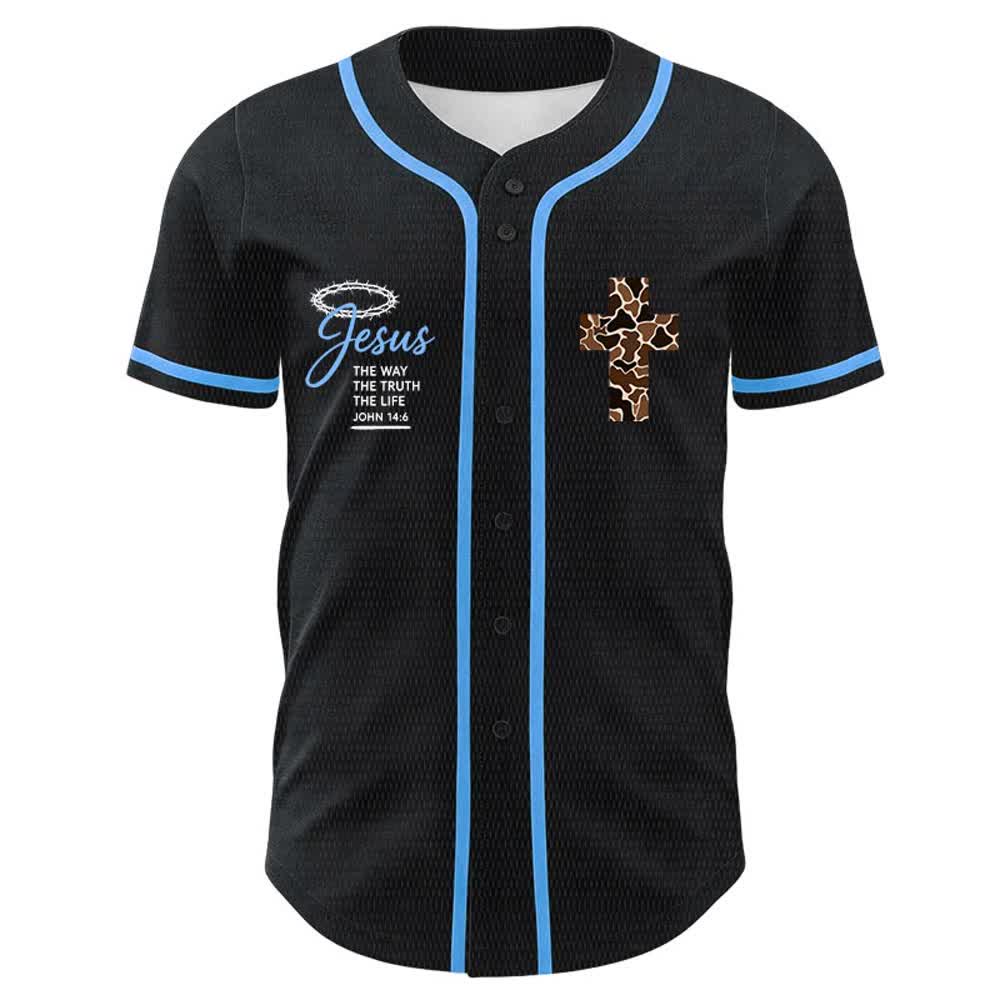 Christianartworkshop Leopardenmuster-Kreuz „Ich vermag alles durch Christus“ Unisex-Baseballtrikot - image 14
