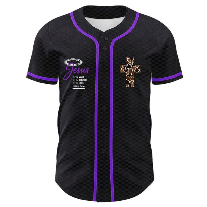 Christianartworkshop Leopardenmuster-Kreuz „Ich vermag alles durch Christus“ Unisex-Baseballtrikot - image 20