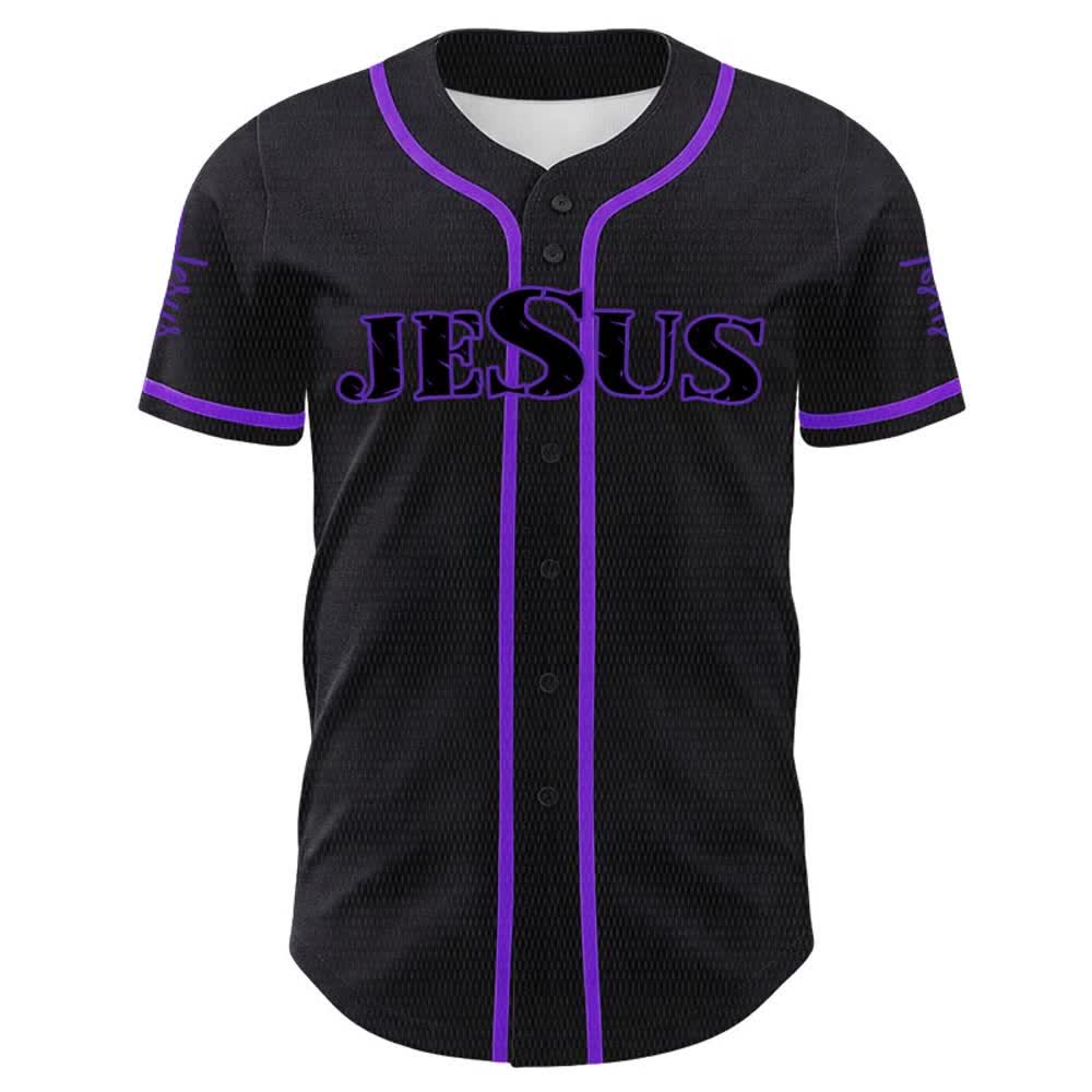 Christianartworkshop Jesus Spirit Rich Crown Of Thorns Portrait Unisex Baseball Jersey - image 20
