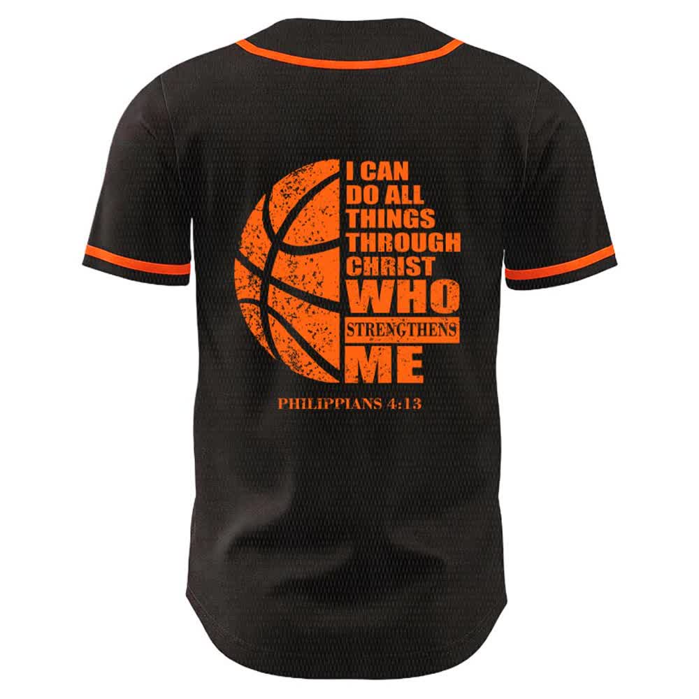 Christianartworkshop Basketball-Baseballtrikot „Ich kann durch Christus alles tun“ Unisex-Trikot - image 16