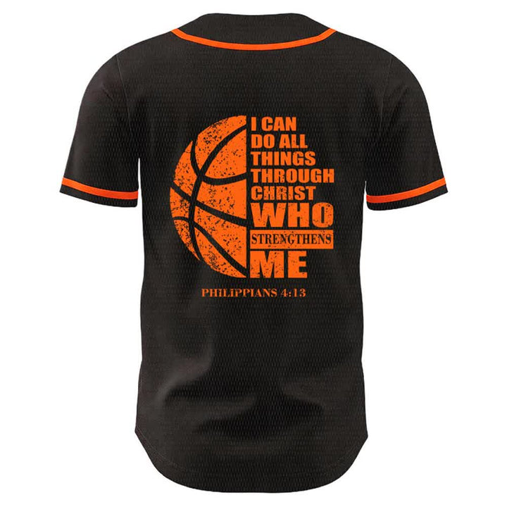 Christianartworkshop Basketball-Baseballtrikot „Ich kann durch Christus alles tun“ Unisex-Trikot - image 16