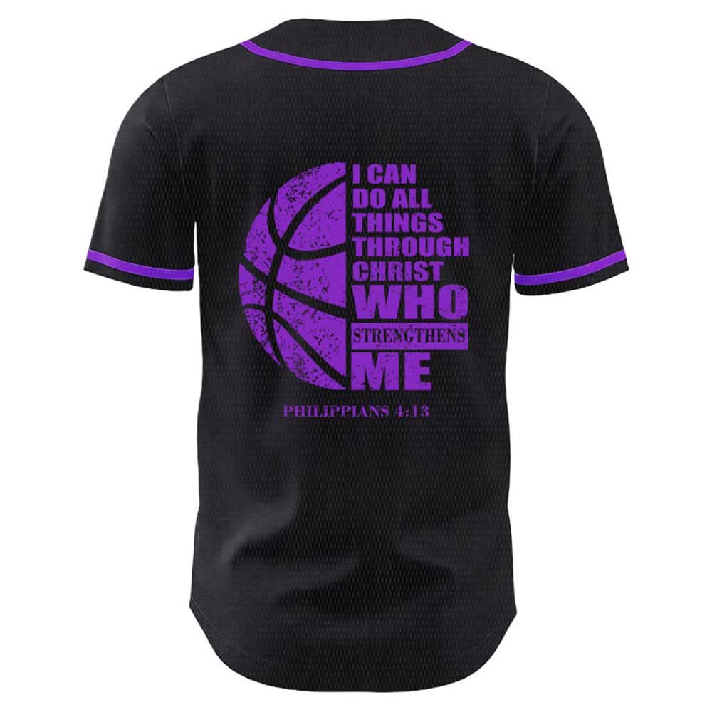 Christianartworkshop Basketball-Baseballtrikot „Ich kann durch Christus alles tun“ Unisex-Trikot - image 22