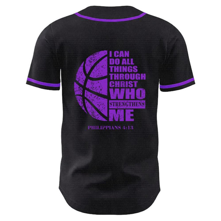 Christianartworkshop Basketball-Baseballtrikot „Ich kann durch Christus alles tun“ Unisex-Trikot - image 22