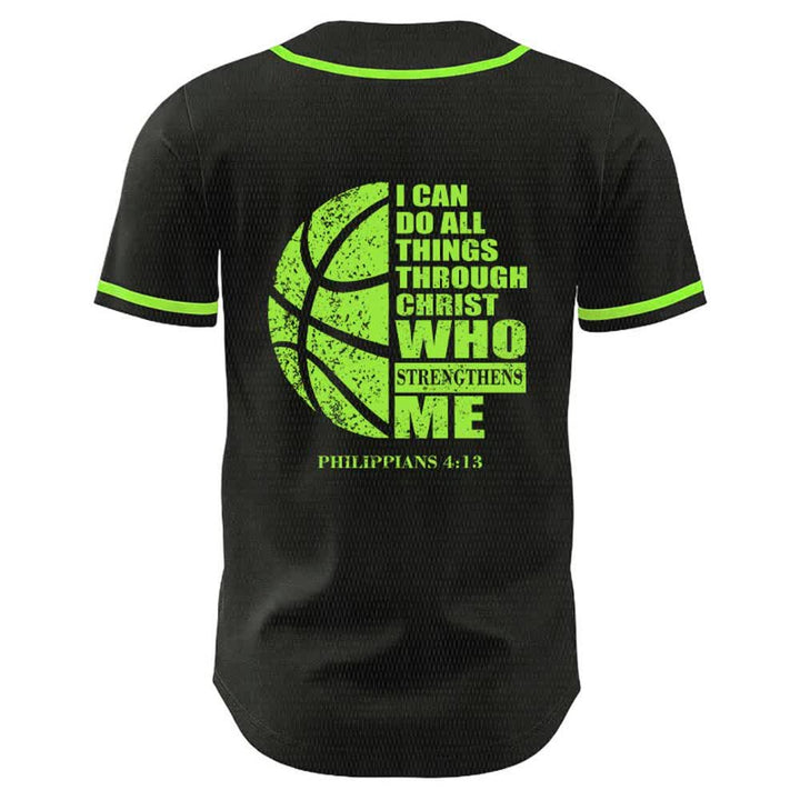 Christianartworkshop Basketball-Baseballtrikot „Ich kann durch Christus alles tun“ Unisex-Trikot - image 19