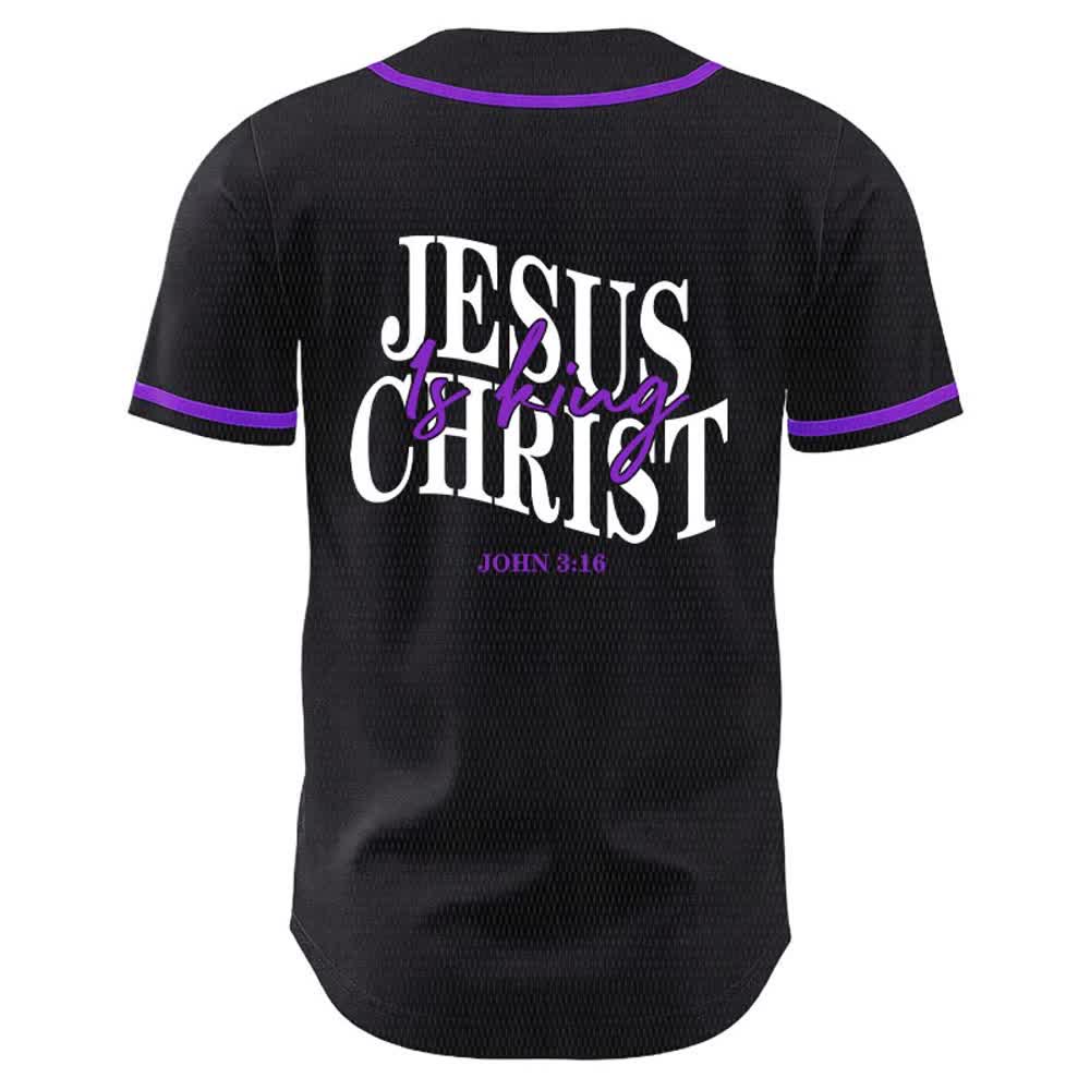 Christianartworkshop Jesus ist König – Johannes 3,16 – Unisex-Baseballtrikot - image 22