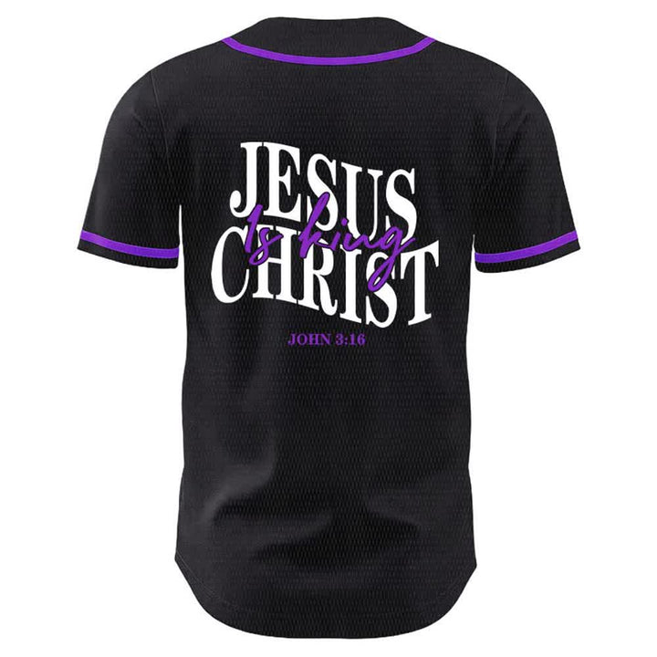 Christianartworkshop Jesus ist König – Johannes 3,16 – Unisex-Baseballtrikot - image 22