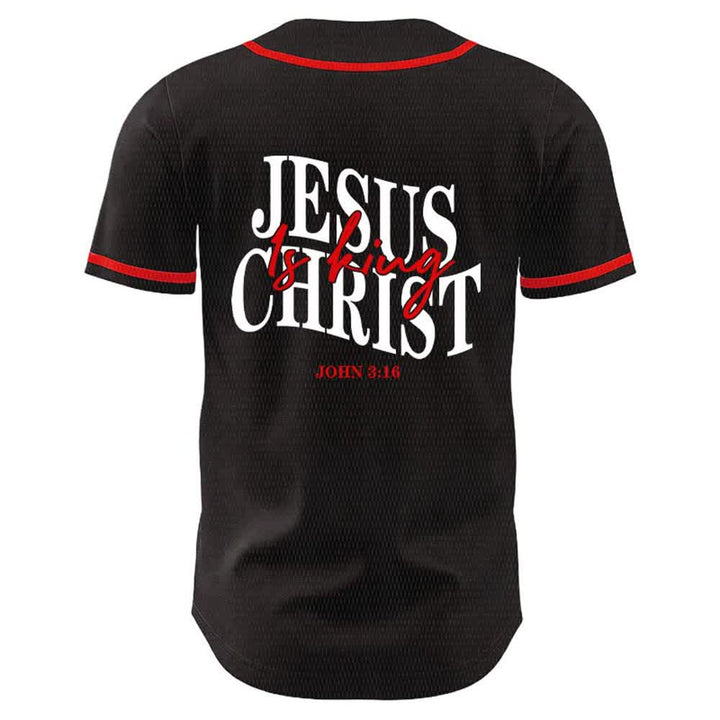 Christianartworkshop Jesus ist König – Johannes 3,16 – Unisex-Baseballtrikot - image 13