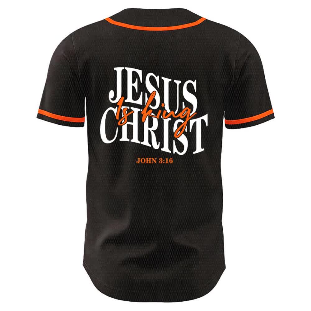 Christianartworkshop Jesus ist König – Johannes 3,16 – Unisex-Baseballtrikot - image 16