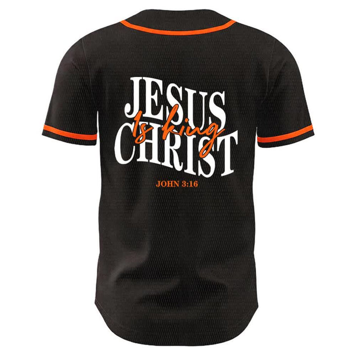 Christianartworkshop Jesus ist König – Johannes 3,16 – Unisex-Baseballtrikot - image 16