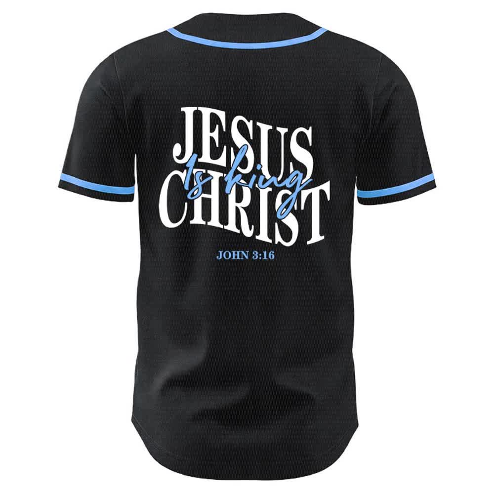 Christianartworkshop Jesus ist König – Johannes 3,16 – Unisex-Baseballtrikot - image 10