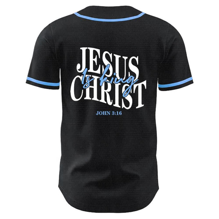 Christianartworkshop Jesus ist König – Johannes 3,16 – Unisex-Baseballtrikot - image 10