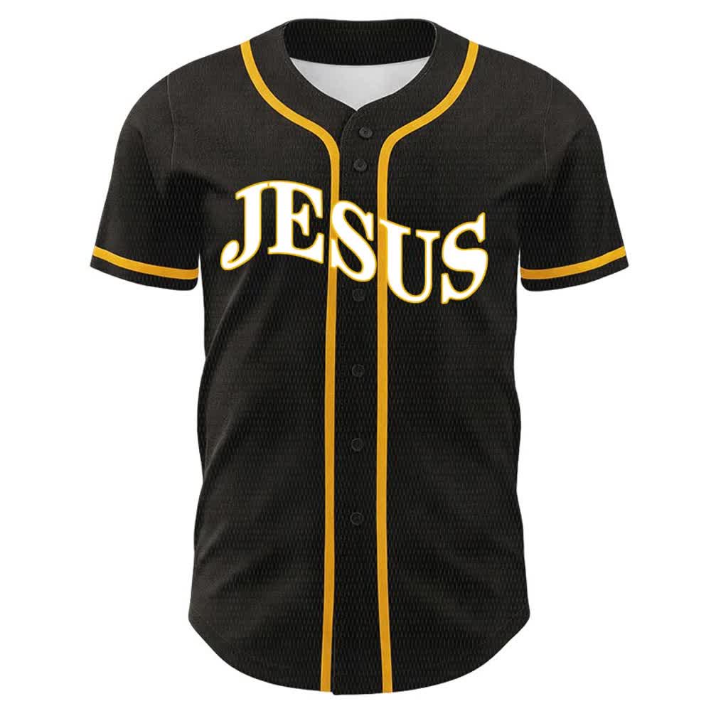 Christianartworkshop Jesus ist König – Johannes 3,16 – Unisex-Baseballtrikot - image 2