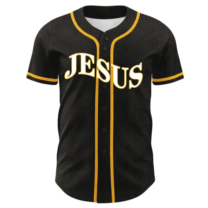 Christianartworkshop Jesus ist König – Johannes 3,16 – Unisex-Baseballtrikot - image 2