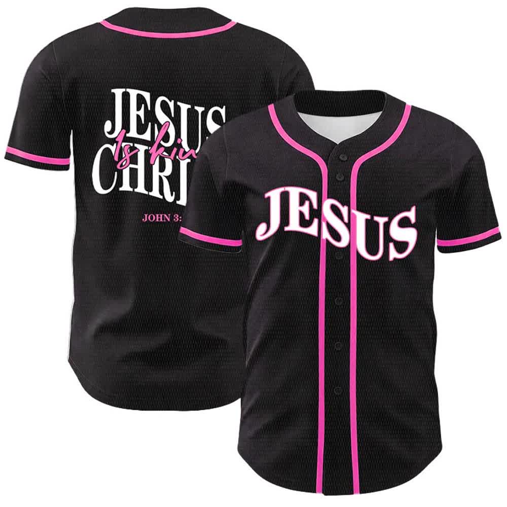 Christianartworkshop Jesus ist König – Johannes 3,16 – Unisex-Baseballtrikot - Rosa - 5XL - image 6