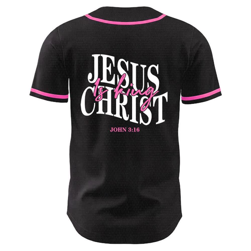 Christianartworkshop Jesus ist König – Johannes 3,16 – Unisex-Baseballtrikot - image 7