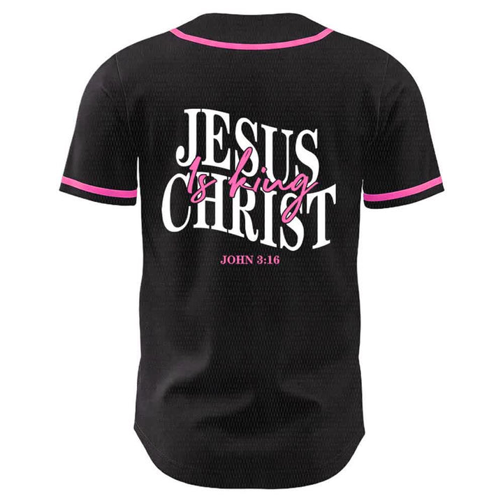 Christianartworkshop Jesus ist König – Johannes 3,16 – Unisex-Baseballtrikot - image 7