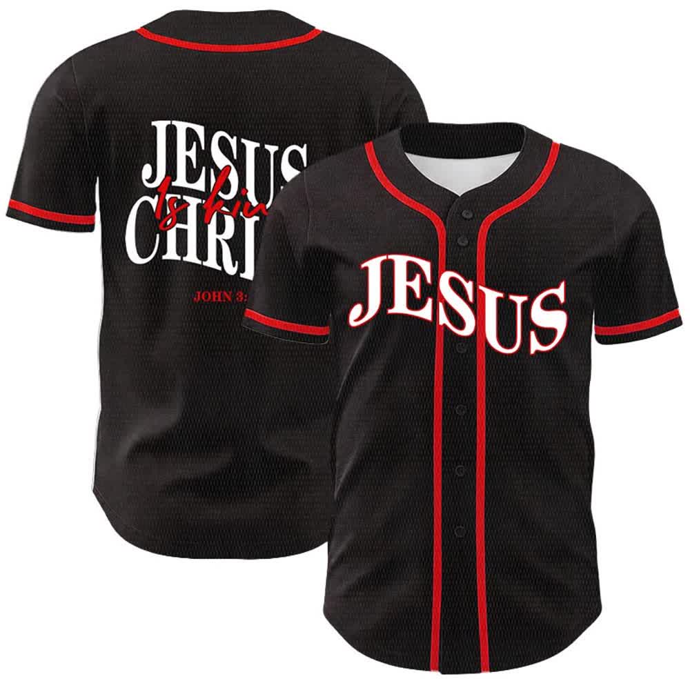 Christianartworkshop Jesus ist König – Johannes 3,16 – Unisex-Baseballtrikot - Rot - 5XL - image 12