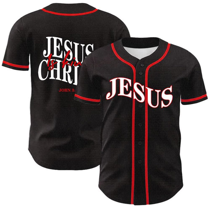 Christianartworkshop Jesus ist König – Johannes 3,16 – Unisex-Baseballtrikot - Rot - 5XL - image 12