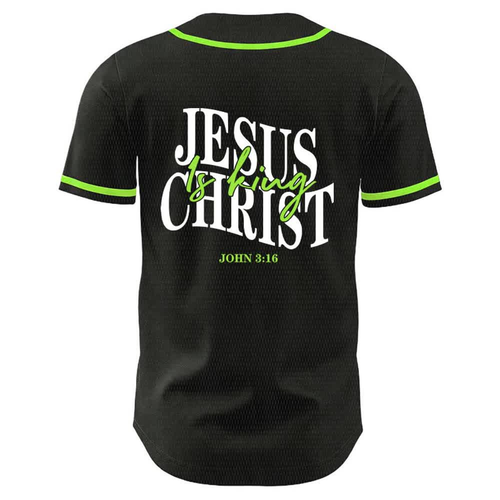 Christianartworkshop Jesus ist König – Johannes 3,16 – Unisex-Baseballtrikot - image 19