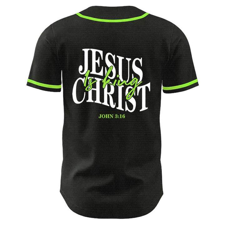 Christianartworkshop Jesus ist König – Johannes 3,16 – Unisex-Baseballtrikot - image 19