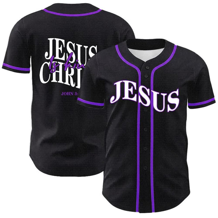 Christianartworkshop Jesus ist König – Johannes 3,16 – Unisex-Baseballtrikot - Lila - 5XL - image 21