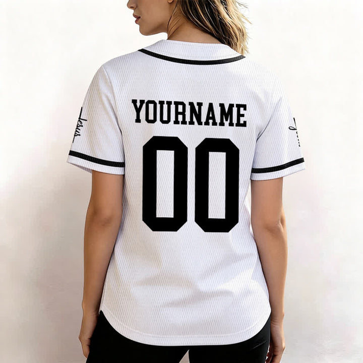Christianartworkshop Kind Gottes Personalisiertes Namens- und Nummern-Unisex-Baseballtrikot - image 7