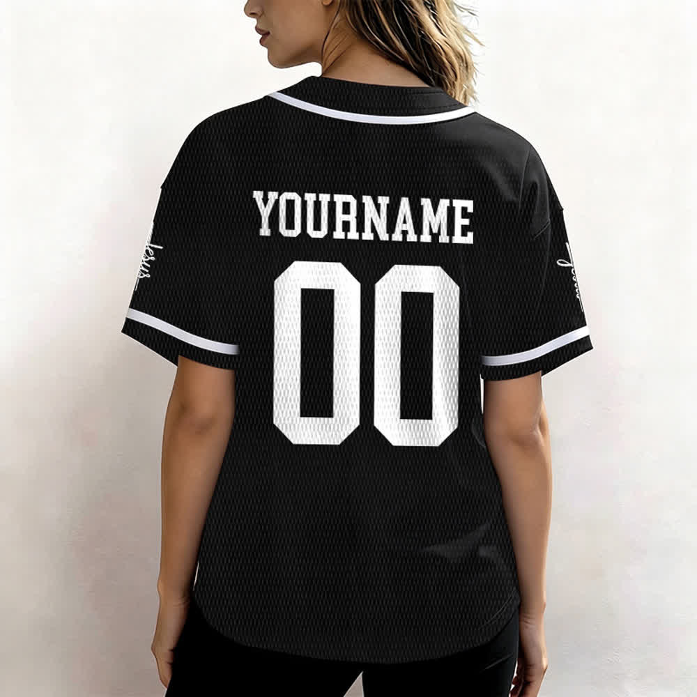 Christianartworkshop Kind Gottes Personalisiertes Namens- und Nummern-Unisex-Baseballtrikot - image 15