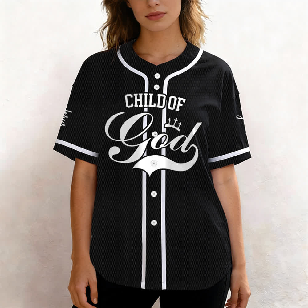 Christianartworkshop Kind Gottes Personalisiertes Namens- und Nummern-Unisex-Baseballtrikot - image 14