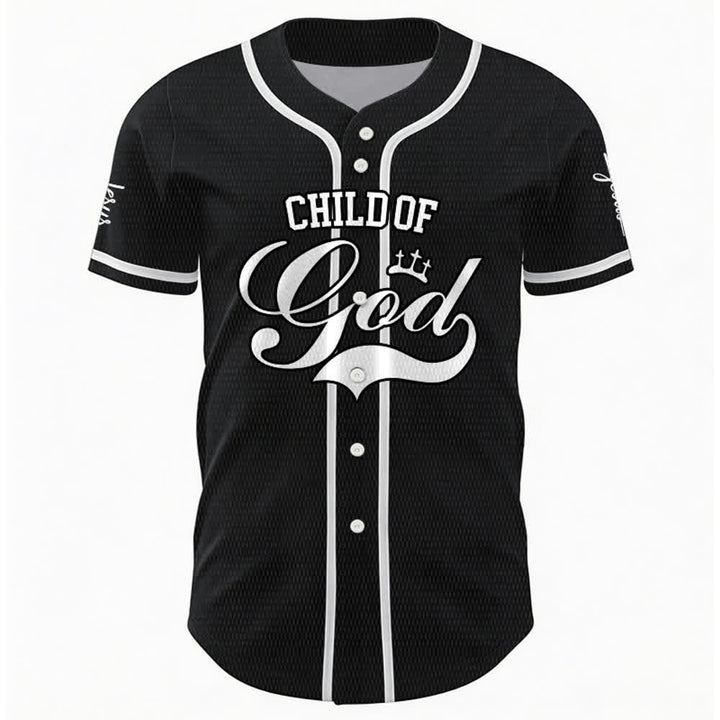 Christianartworkshop Kind Gottes Personalisiertes Namens- und Nummern-Unisex-Baseballtrikot - image 9