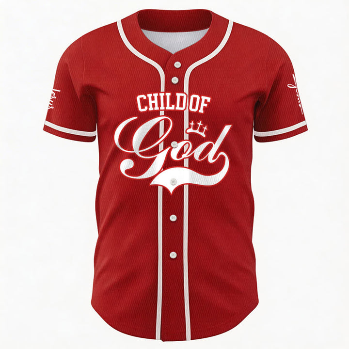 Christianartworkshop Kind Gottes Personalisiertes Namens- und Nummern-Unisex-Baseballtrikot - image 18