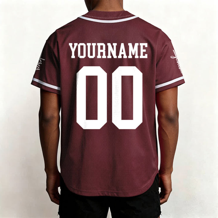 Christianartworkshop Kind Gottes Personalisiertes Namens- und Nummern-Unisex-Baseballtrikot - image 28
