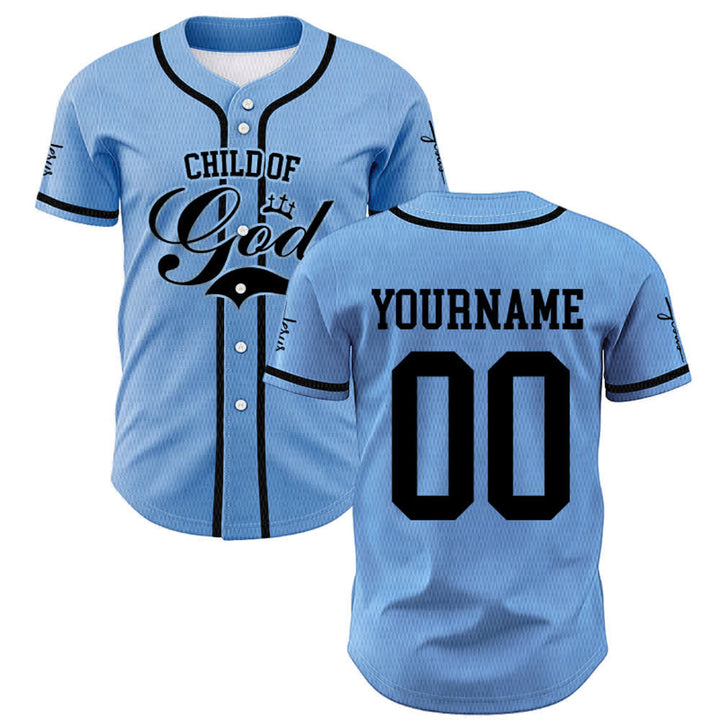 Christianartworkshop Kind Gottes Personalisiertes Namens- und Nummern-Unisex-Baseballtrikot - image 32