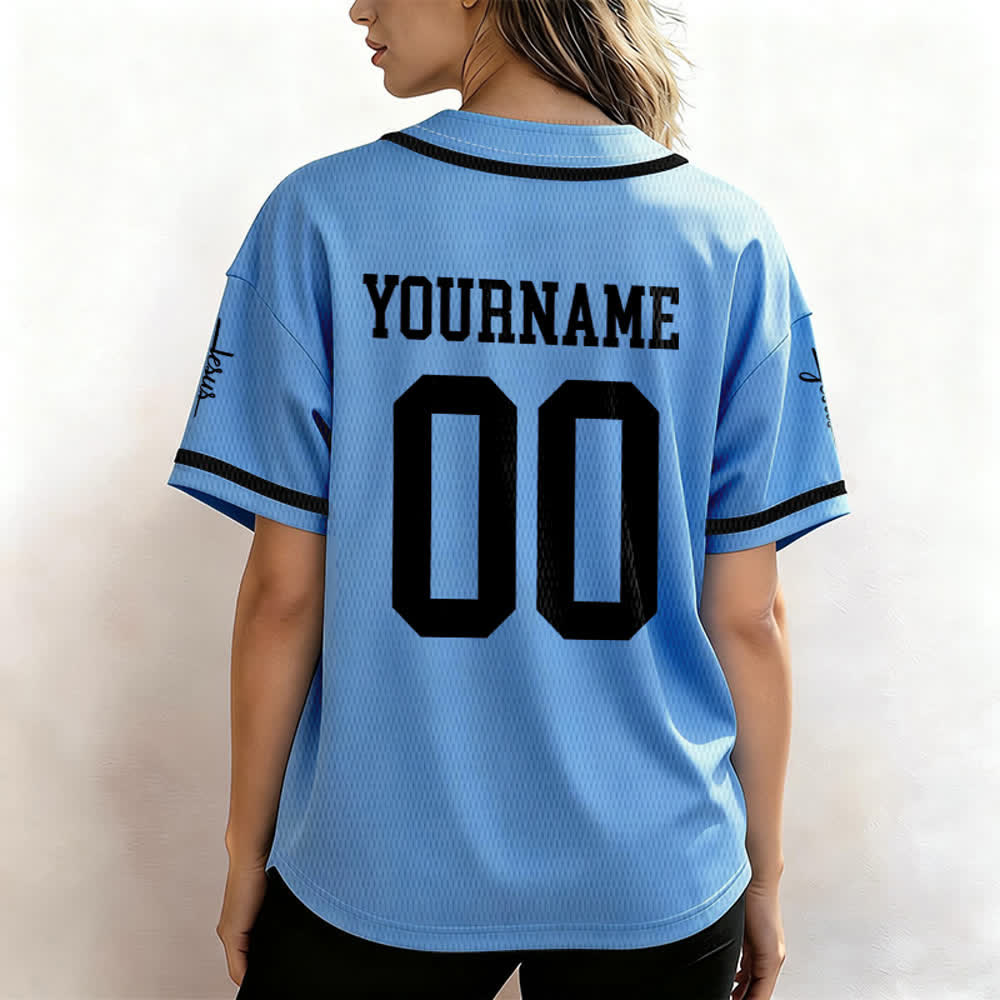 Christianartworkshop Kind Gottes Personalisiertes Namens- und Nummern-Unisex-Baseballtrikot - image 38