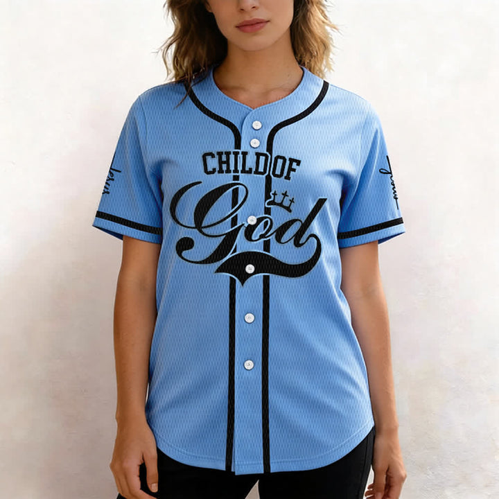 Christianartworkshop Kind Gottes Personalisiertes Namens- und Nummern-Unisex-Baseballtrikot - image 37