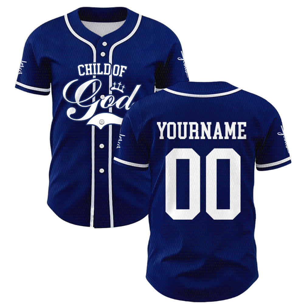 Christianartworkshop Kind Gottes Personalisiertes Namens- und Nummern-Unisex-Baseballtrikot - image 40